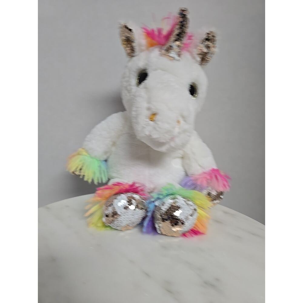 Stuffed Unicorn Sequenced Plush Stuffed Animal 15 inches